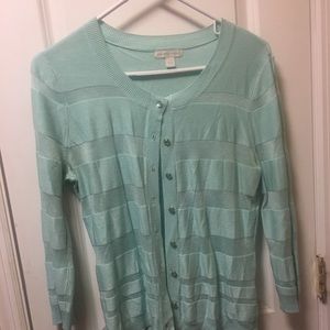 New York & Co. Blue Cardigan